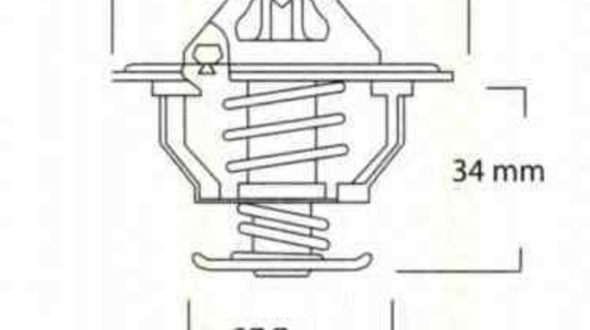 Termostat TOYOTA PRIUS hatchback (NHW20_) TRISCAN 8620 8088