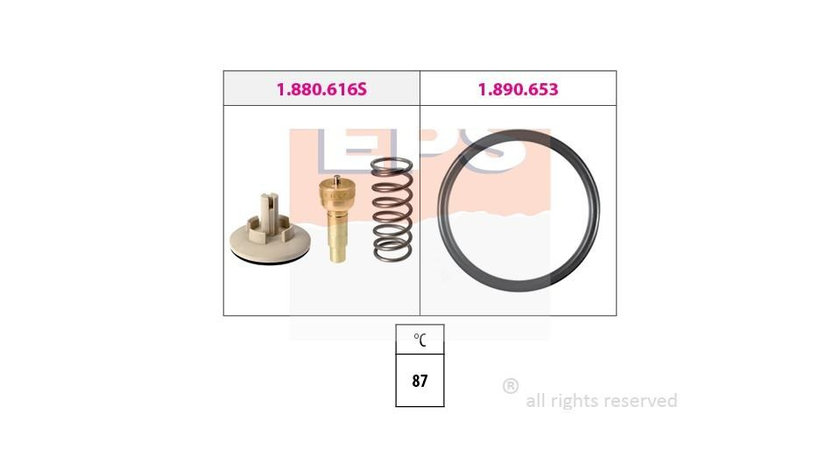 Termostat Volkswagen VW POLO (6R, 6C) 2009-2016 #2 03C121110A