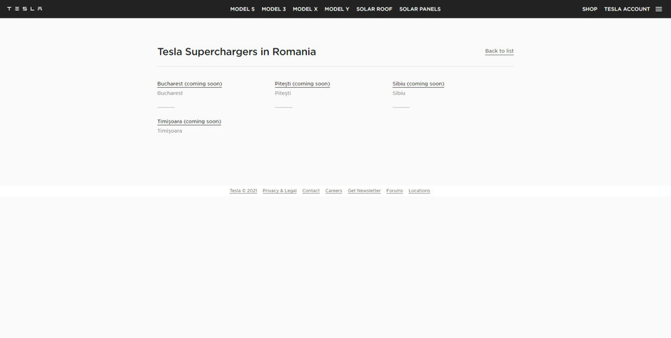 Tesla anunta primele statii de incarcare din Romania. Unde vor fi instalate