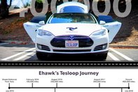 Tesla Model S cu 643.000 KM la bord