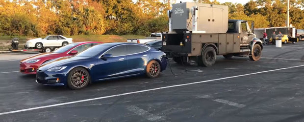 Tesla Model S P100D devine cel mai rapid sedan de serie din lume. A parcurs sfertul de mila in 10.76 secunde