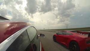 Tesla Model S versus Lamborghini Gallardo STS
