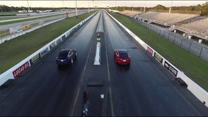 Tesla Model X vs Tesla Model S. Sau cand sotia isi invita barbatul la... o cursa de drag