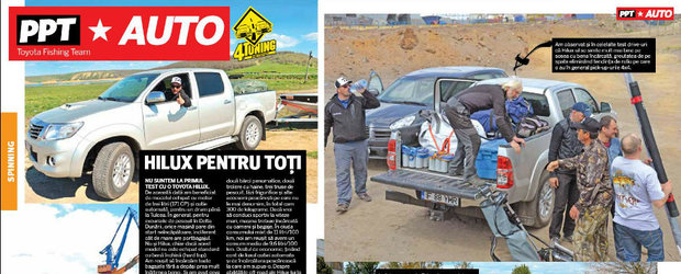 Test 4Tuning si revista 'Pescuitul pentru Toti': Toyota Hilux 3.0 D-4D