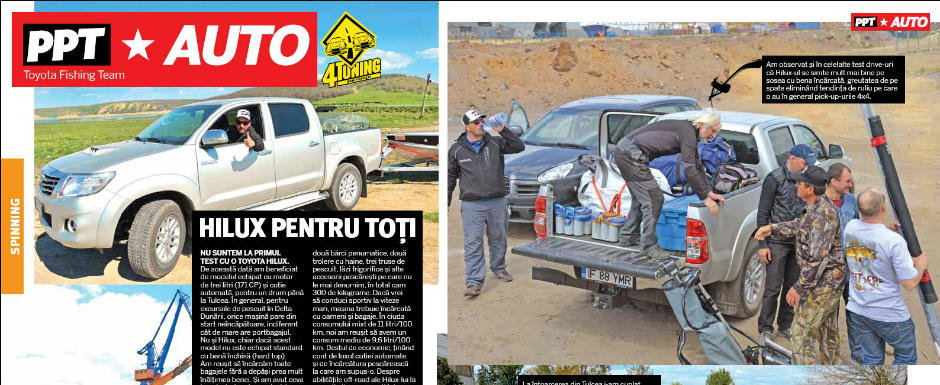 Test 4Tuning si revista 'Pescuitul pentru Toti': Toyota Hilux 3.0 D-4D Test 4Tuning si revista 'Pescuitul pentru Toti': Toyota Hilux 3.0 D-4D