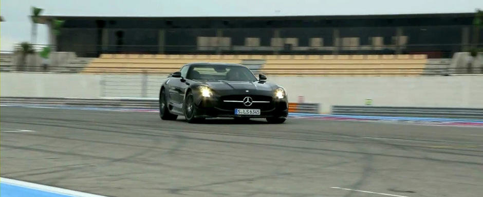 Test cu noile Mercedes SLS AMG Black Series si SLS AMG Electric Drive