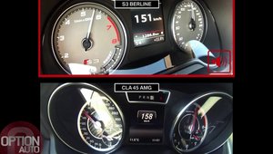 Test de acceleratie: Audi S3 Sedan versus Mercedes CLA45 AMG