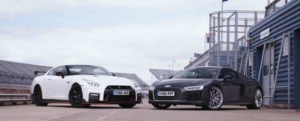 Test marca Tiff Needell: Cum se descurca noul Audi R8 impotriva regelui circuitelor, Nissan GT-R NISMO
