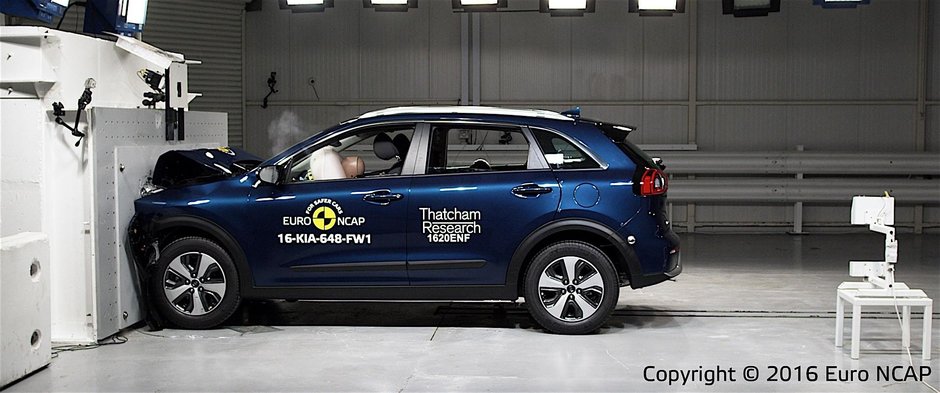 Testare EuroNCAP Kia Niro