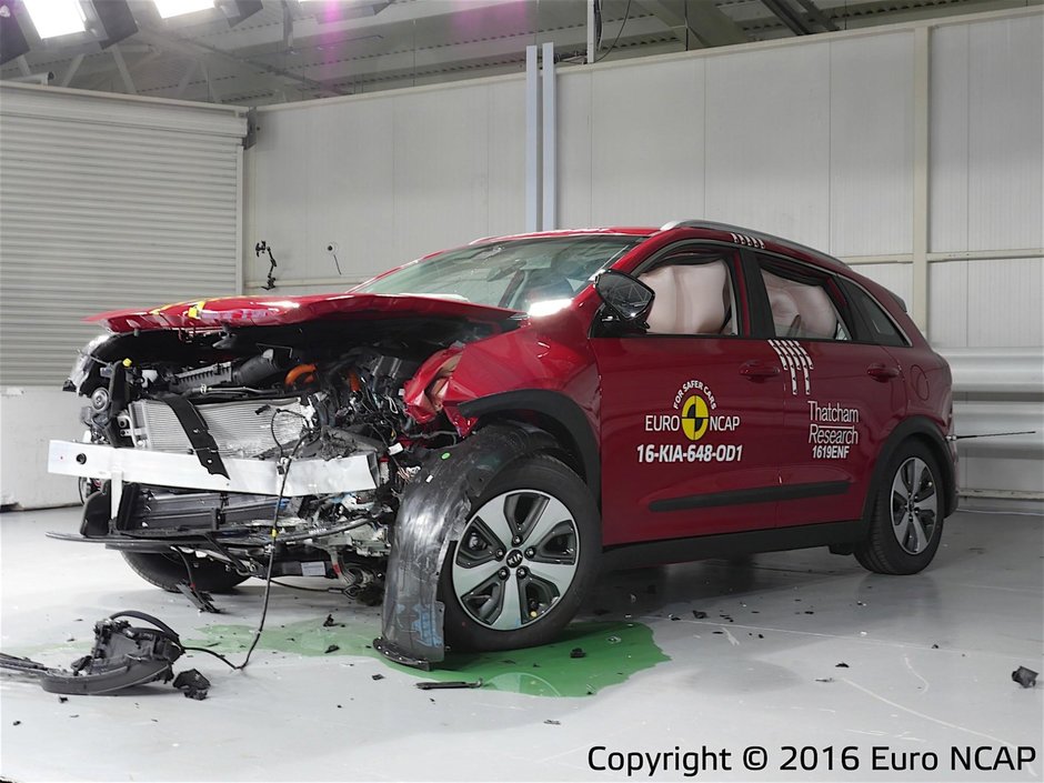 Testare EuroNCAP Kia Niro