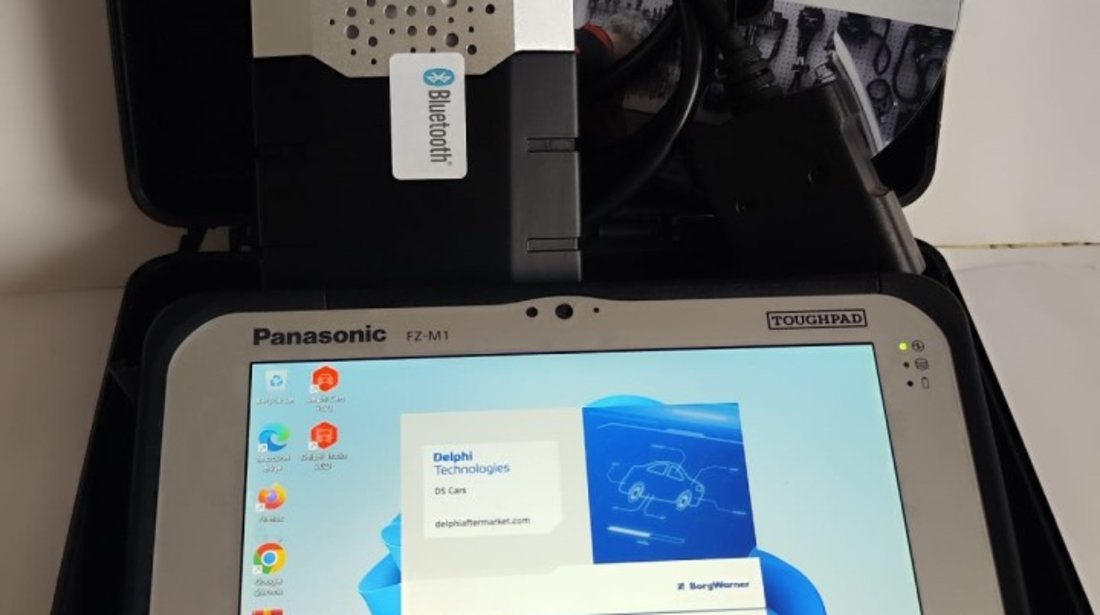 Tester auto Delphi3 + Tableta Panasonic FZM1 Diagnoza Turisme+Camioane