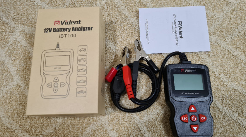 Tester baterii auto Vident iBT100 12V Flooded, AGM,GEL 100-1100CCA Automotive