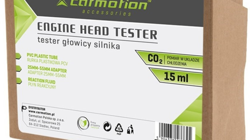 Tester De Scurgeri A Garniturii Capului Co2 + 15 ML Lichid De Reactie Carmotion 58664