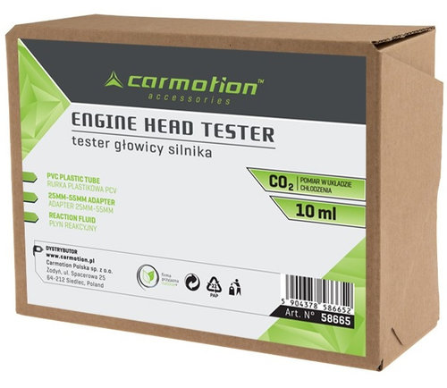 Tester De Scurgeri Garnituri Cap Co2 + 10 ML Lichid De Reactie + Adaptor 25-55 MM Carmotion 58665