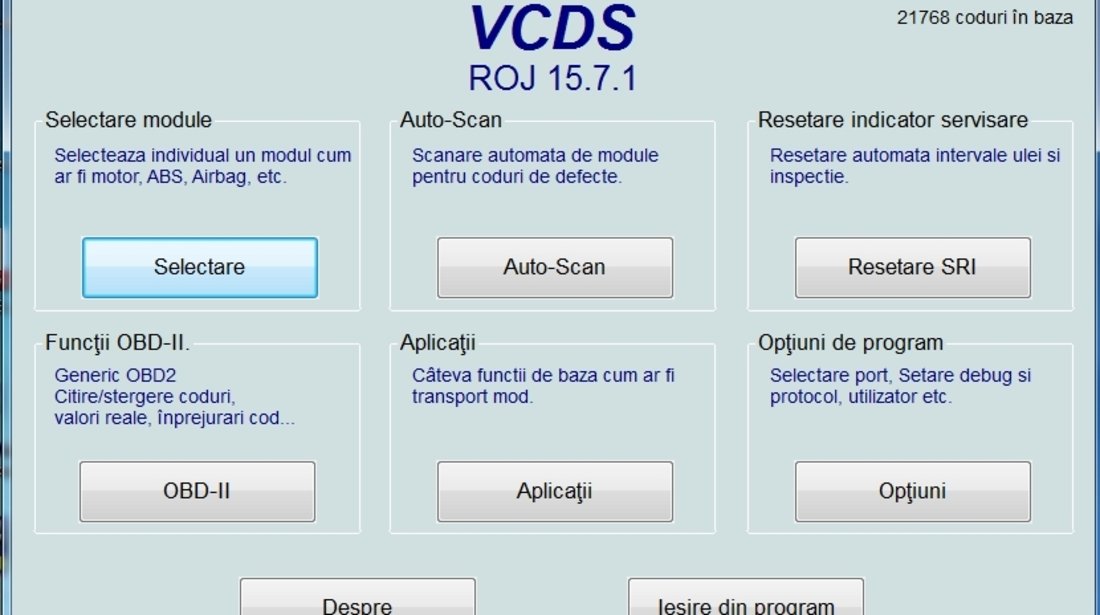 Tester Diagnoza Auto Vw Seat Skoda Audi Vcds 15.7.1 Ro+tutoriale Ro