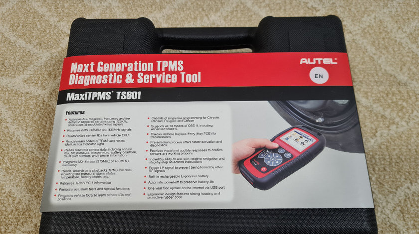 Tester profesional senzori presiune Autel MaxiTPMS TS601 + diagnoza OBD2