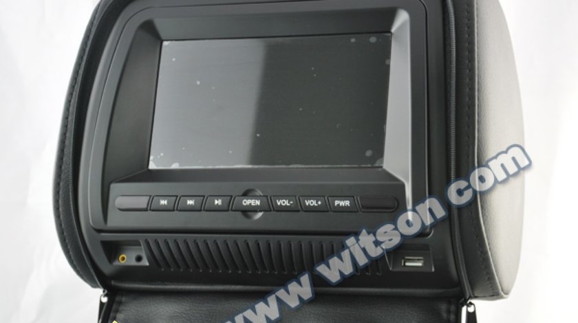 TETIERE CU DVD WITSON W2 D860D NEGRE LCD 7'' USB SD PLAYER FUNCTIE JOCURI JOYSTICK WIRELES INCLUS MONTAJ PROFESIONAL IN TOATA TARA !