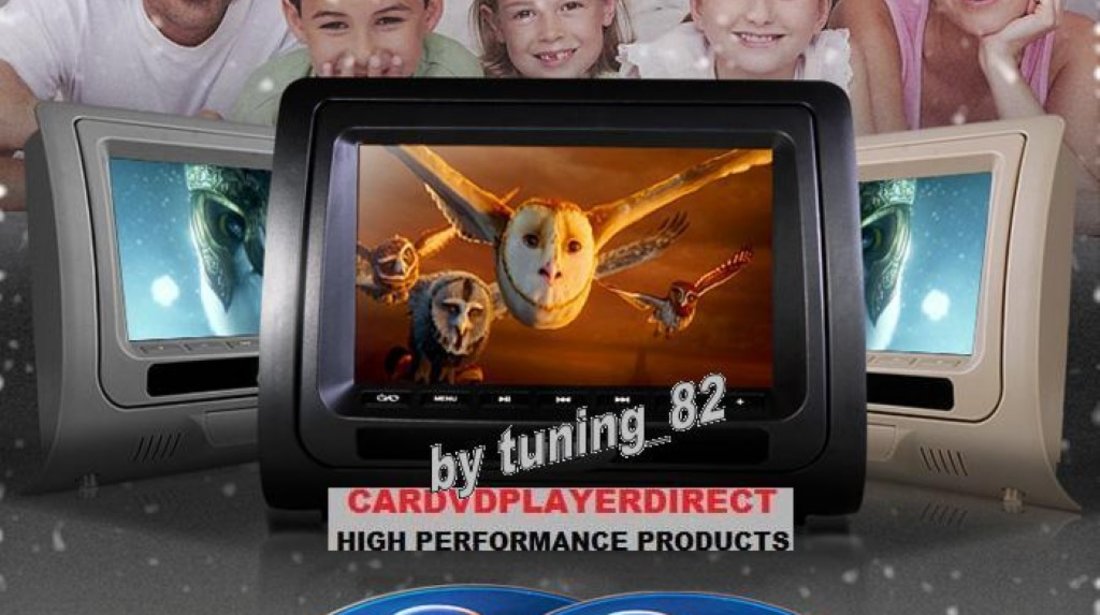 Tetiere WITSON CU DVD Jocuri Lcd 7 Inch REZOLUTIE HD Dvd Sony Husa Usb Sd Divx Modulator Fm Joystick Wireless MODEL 2012