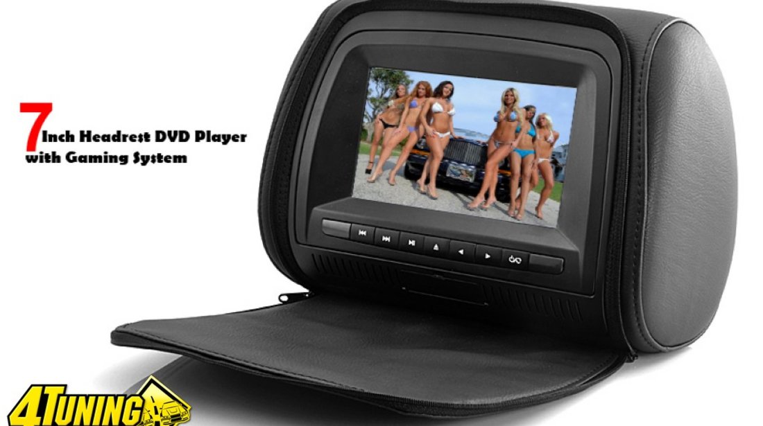 Tetiere WITSON CU DVD Jocuri Lcd 7 Inch REZOLUTIE HD Dvd Sony Husa Usb Sd Divx Modulator Fm Joystick Wireless MODEL 2012