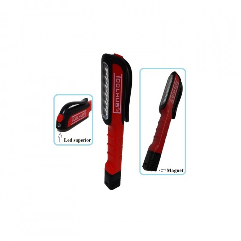 TH-9810 Lanterna de buzunar cu 6 leduri