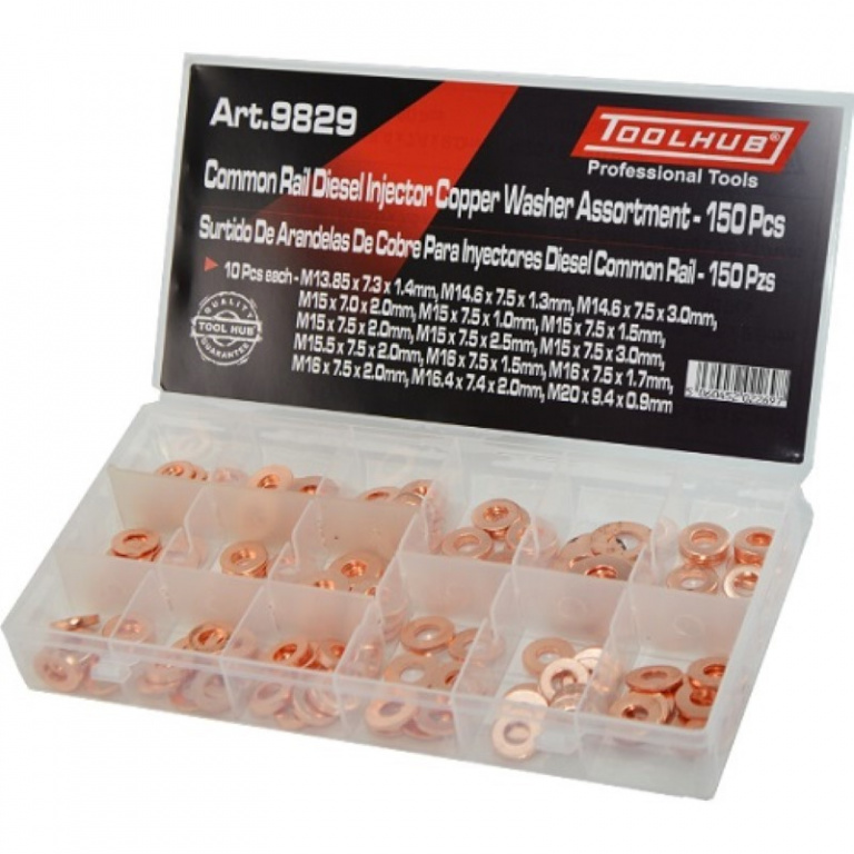TH-9829 Trusa cu saibe din cupru pentru injectoare diesel Common Rail