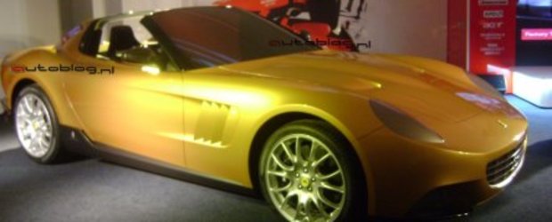 The Golden Ferrari tunat de Pininfarina