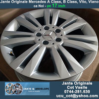 Click image for larger version

Name:	Jante Originale Mercedes A Class, B Class, Vito, Viano, ca Noi, pe 17 inch, pret 600 euro, 50 eu.jpg
Views:	23
Size:	328.7 KB
ID:	2873069