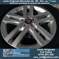 Click image for larger version

Name:	Jante Originale Mercedes, GL, ML, Noi, pe 19 inch - 8.5J x19H2  ET62, 4 bucati, pret 1400 euro, .jpg
Views:	22
Size:	387.8 KB
ID:	2891468