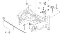 Tija capota Volkswagen Transporter T5 facelift dub...