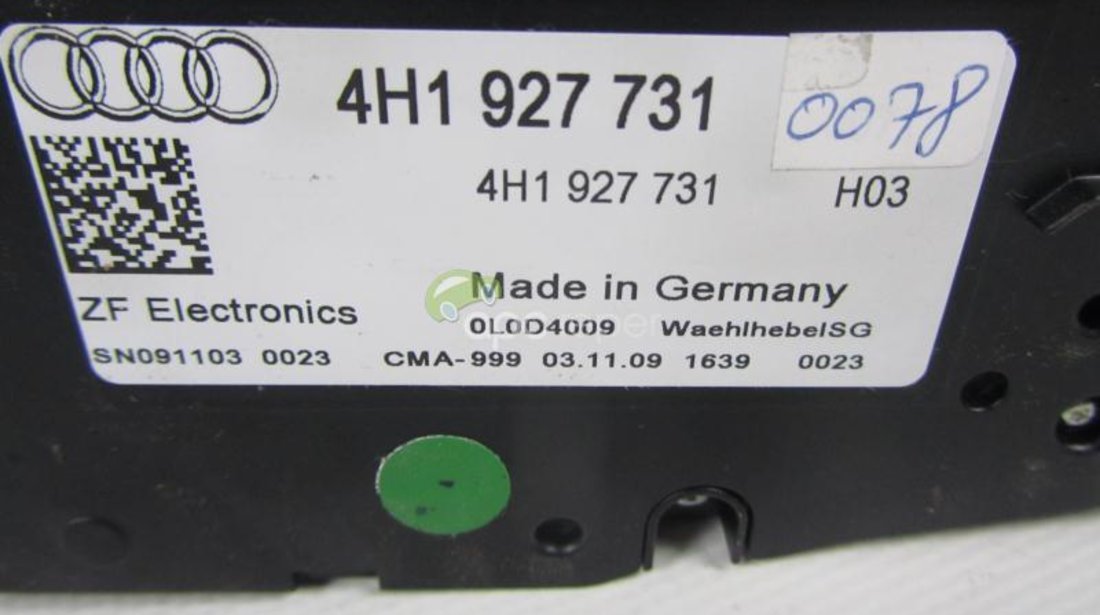 Timonerie Audi A8 4H (2011 - 2014) cod 4H1927731