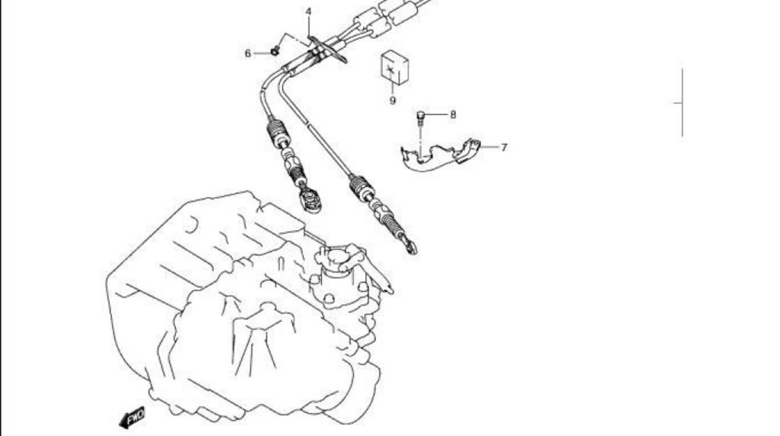 Timonerie (cabluri) cutie viteza Suzuki SX4 SUZUKI OE 28300-79JA0