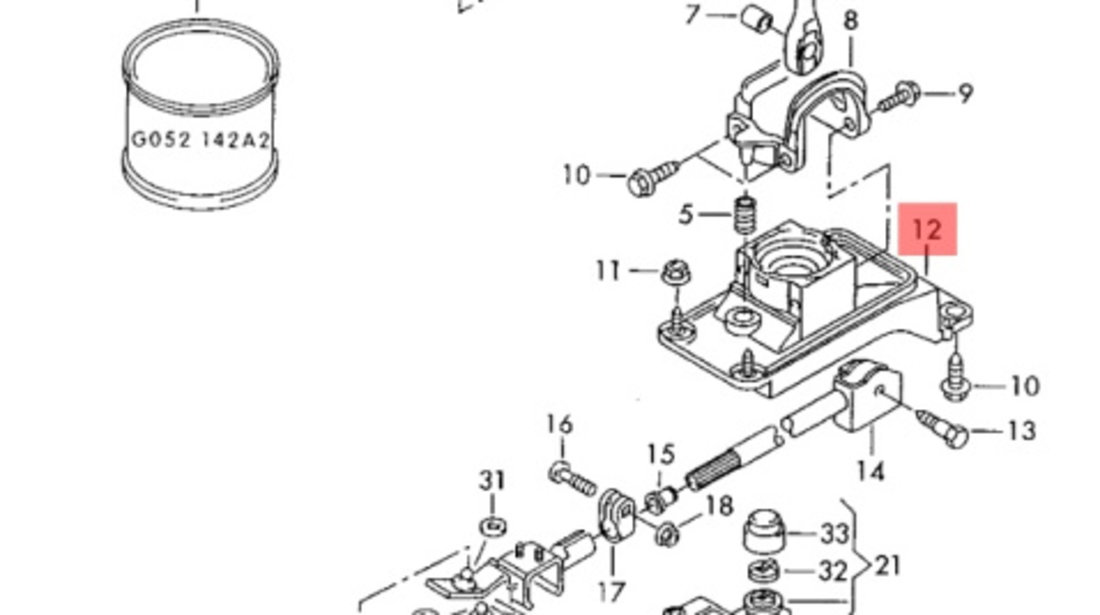 Timonerie cu tija Volkswagen Golf 4 (1J1) Hatchback 2001 OEM 1J0711061A