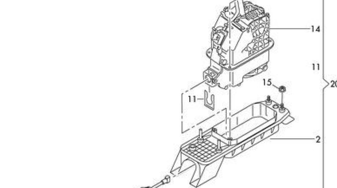 Timonerie cutie viteza automatica Vw Tiguan VW OE 5N0713265