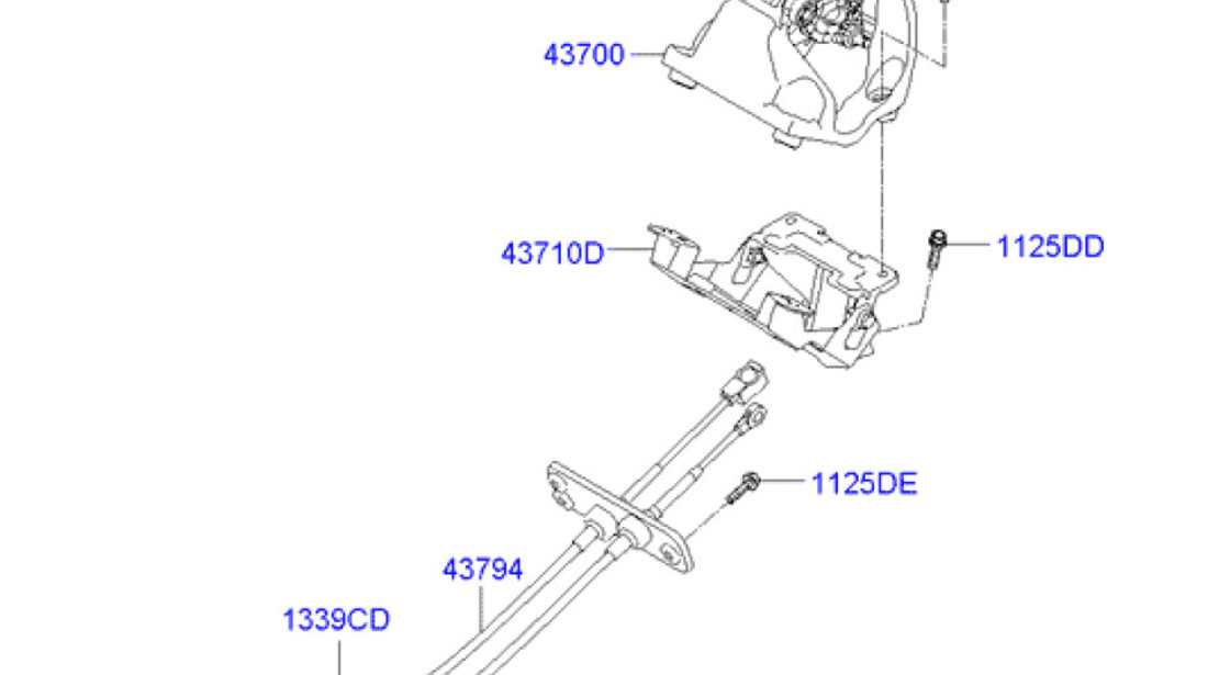 Timonerie cutie viteza Hyundai i10 HYUNDAY OE 43794-0X000