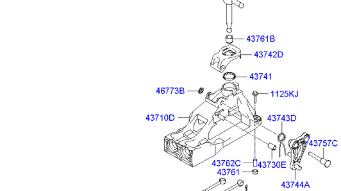 Timonerie schimbator viteze Hyundai Getz HYUNDAY OE 43794-1C200