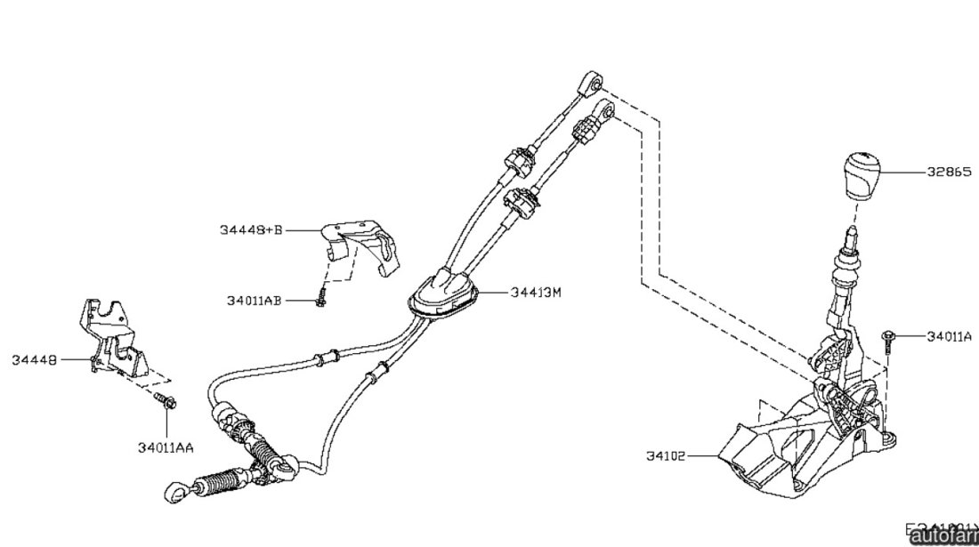 Timonerie schimbator viteze Nissan Qashqai METZGER 34413JD000