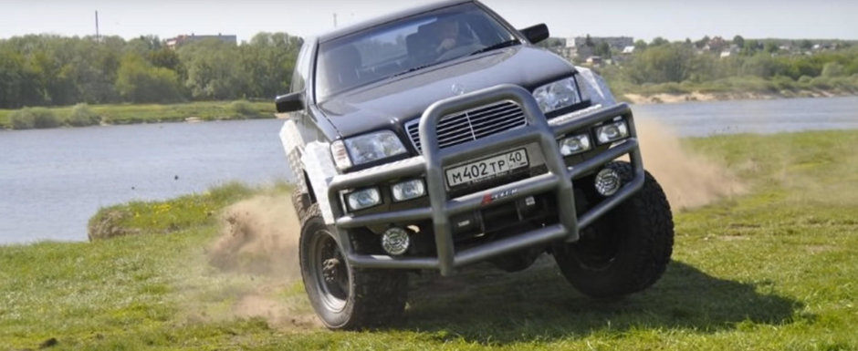 Tipul asta si-a construit un off-roader unic. A folosit un camion rusesc si...un MERCEDES S-CLASS