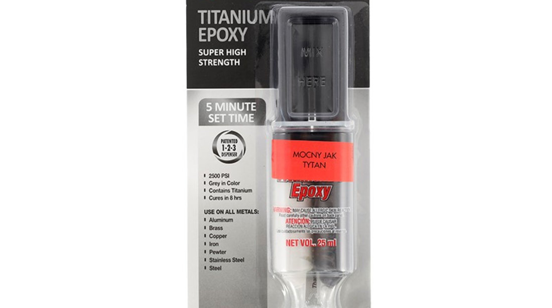 Titanium Adeziv Epoxidic Cu Particule De Titan, 25 Ml VM-47909