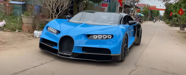 Toata lumea crede ca-i bogat si are un Bugatti de 2.4 milioane euro, dar masina pe care o conduce a fost construita in spatele casei
