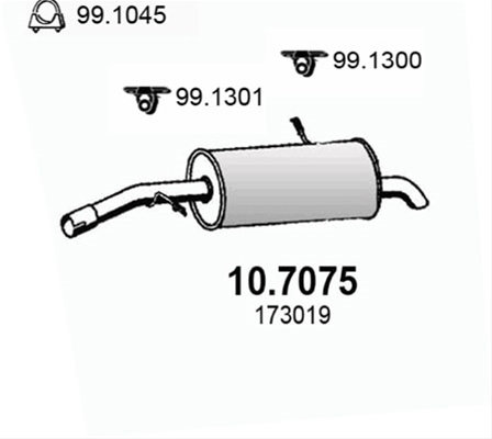 Toba Esapament Finala Asso Citroën 10.7075