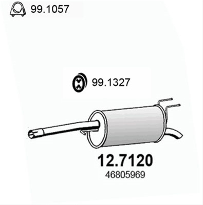 Toba Esapament Finala Asso Fiat 12.7120