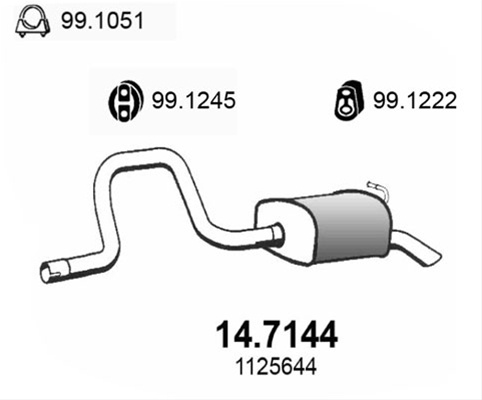 Toba Esapament Finala Asso Ford 14.7144