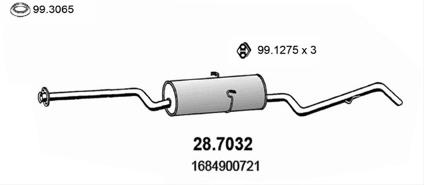 Toba Esapament Finala Asso Mercedes-Benz 28.7032