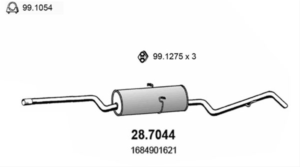 Toba Esapament Finala Asso Mercedes-Benz 28.7044