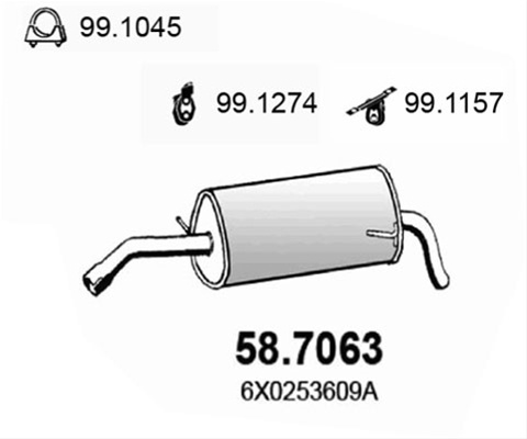 Toba Esapament Finala Asso Seat 58.7063
