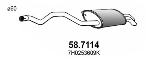 Toba Esapament Finala Asso Vw 58.7114