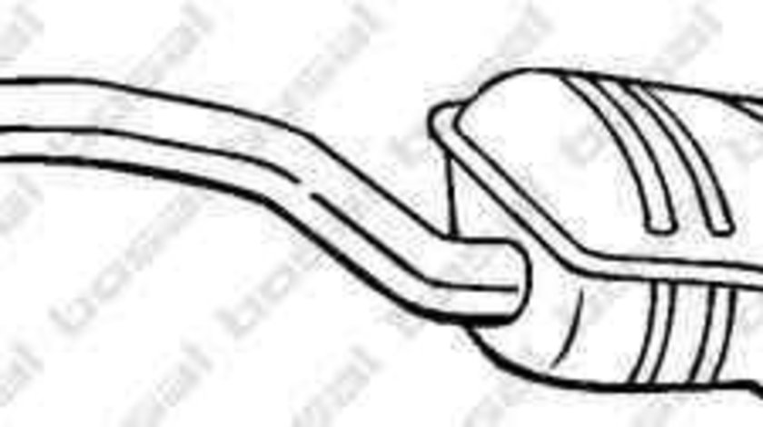 Toba esapament finala BMW 3 Touring (E46) BOSAL 282-901