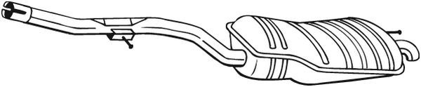 Toba esapament finala BMW Seria 3 (E46) (1998 - 2005) BOSAL 283-497 piesa NOUA