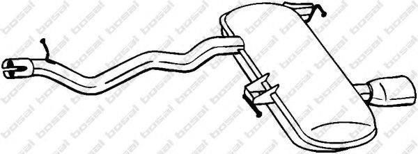 Toba esapament finala BMW Seria 3 (E90) (2005 - 2011) BOSAL 278-673 piesa NOUA