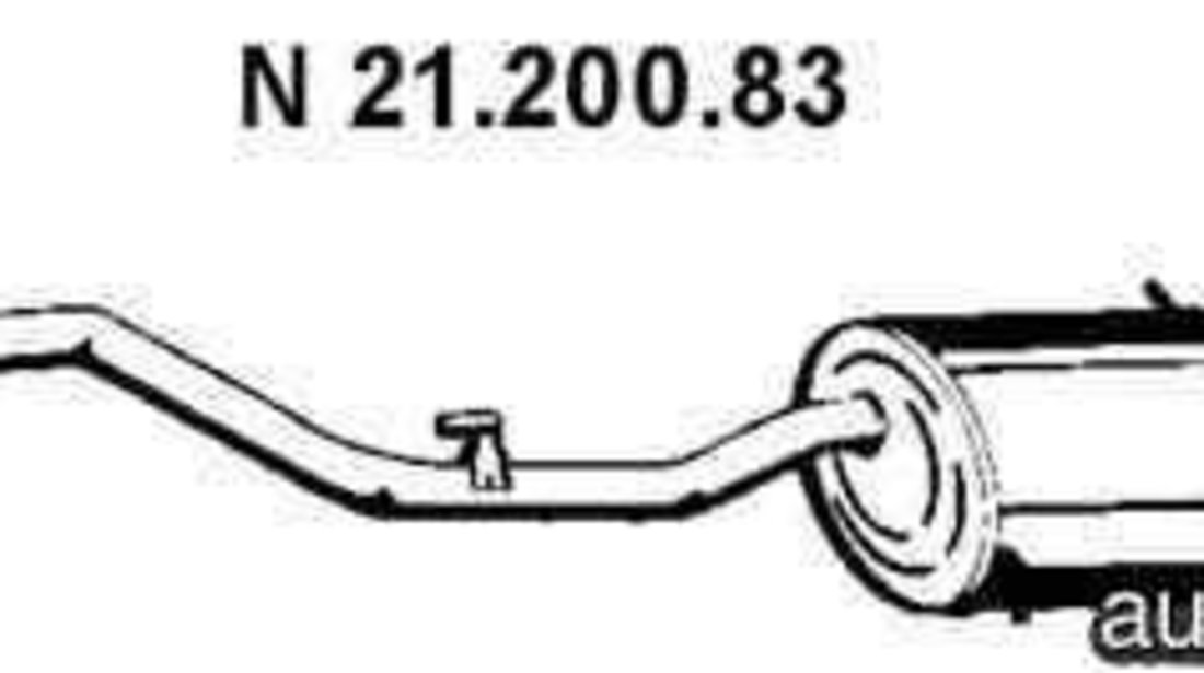 Toba esapament finala BMW Z3 cupe (E36) EBERSPÄCHER 21.200.83